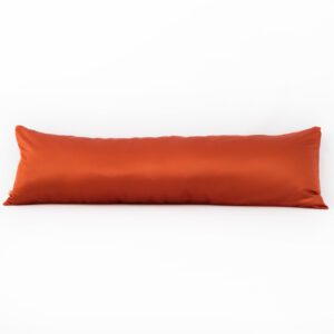 Rust Satin Body Pillow