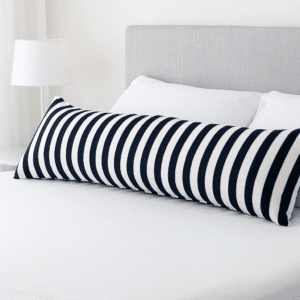 Navy Striped Body Pillow