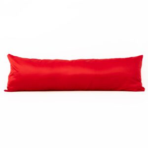Red Satin Body Pillow