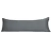 Grey Satin Body Pillow